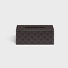 Rectangular tissue box in Triomphe Canvas - BLACK / TAN - SMALL GIFTS - 1 | CELINE