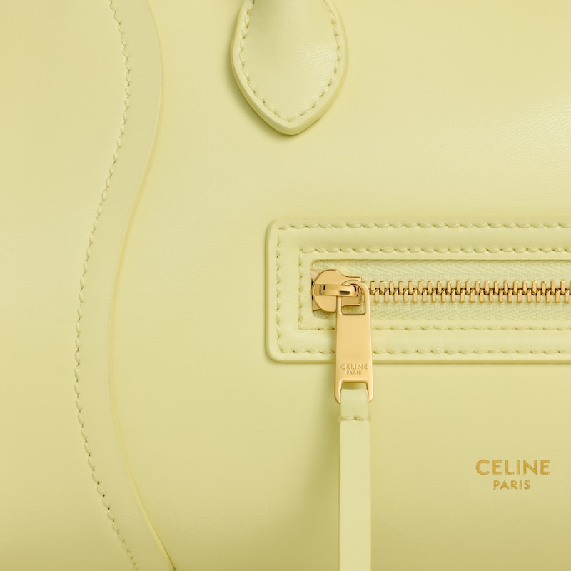 LITTLE LUGGAGE IN SUPPLE SHINY LAMBSKIN - CITRUS - CROSS-BODY BAGS - 1 | CELINE