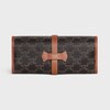 Domino Case in Triomphe Canvas and Lambskin - Tan - HOME - 4 | CELINE