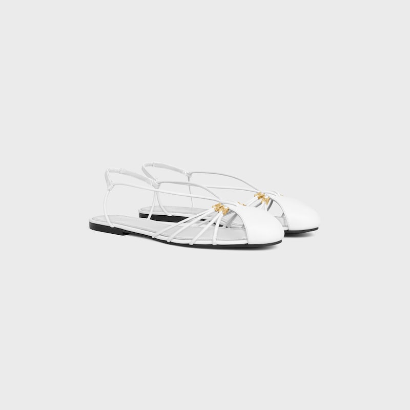 COCKTAIL SANDAL IN GOATSKIN - WHITE -  - 1 | CELINE