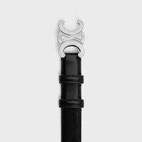 Medium 25MM Triomphe Belt IN Taurillon Leather - BLACK -  - 1 | CELINE