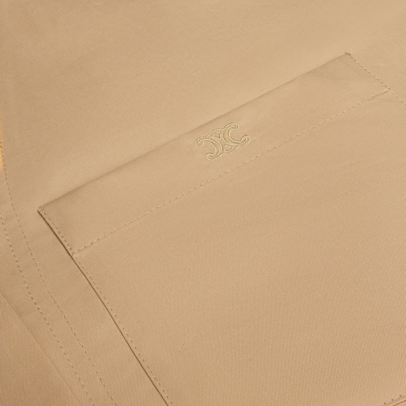 dress IN cotton and silk twill - CORDE -  - 1 | CELINE