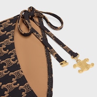 TRIOMPHE交織圖案啞光平紋針織泳褲 - 太妃糖色/棕色 -  - 2 | CELINE