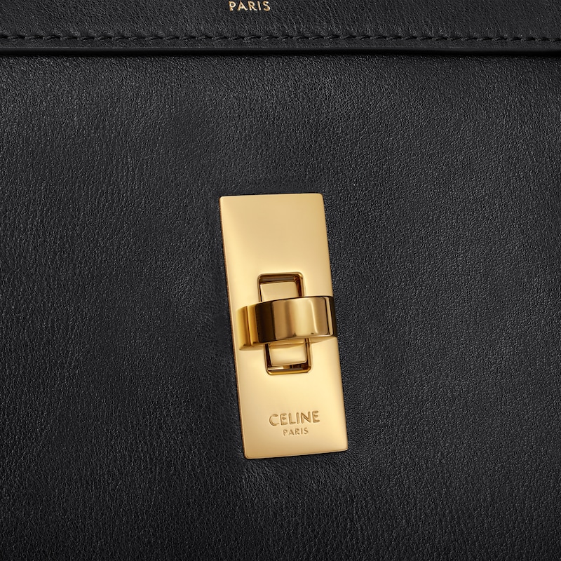 Day bag in Satinated calfskin - BLACK - BUSINESS AND TRAVEL BAGS - 1 | CELINE