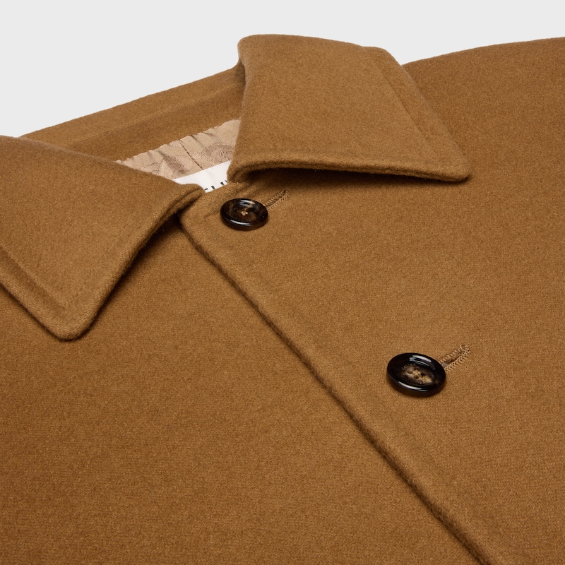 CHAQUETA DE LANA DE CACHEMIRA DE DOBLE FAZ - CAMEL -  - 1 | CELINE