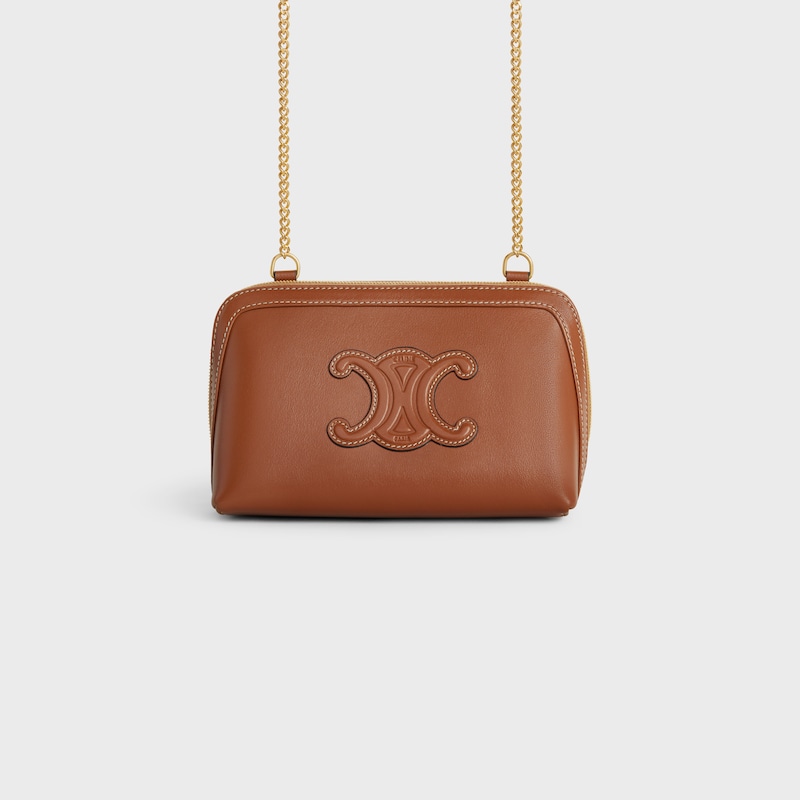 Clutch on Chain IN smooth calfskin - TAN - GIFT FINDER - 1 | CELINE