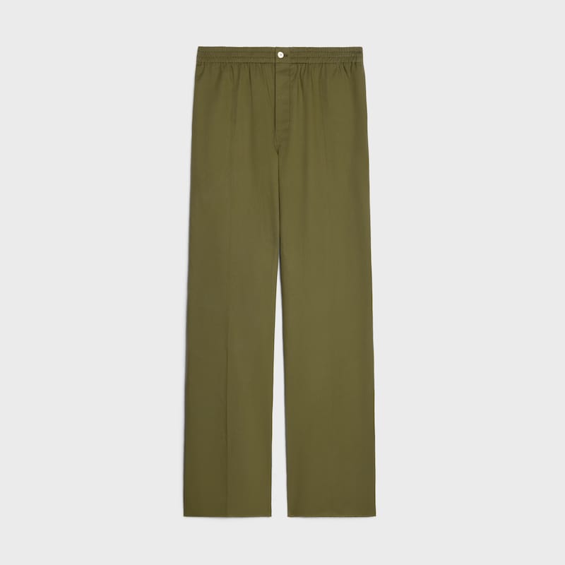 Pantaloni in twill di cotone - Cammello chiaro -  - 1 | CELINE