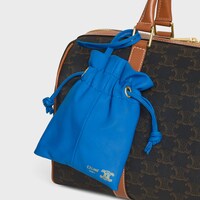 MICRO CRYSTAL POUCH IN SMOOTH LAMBSKIN - ULTRA BLUE - CHARMS AND ACCESSORIES - 2 | CELINE