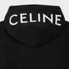 CELINE 루즈 지퍼 후디 - 코튼 플리스 - 블랙/화이트 -  - 3 | CELINE