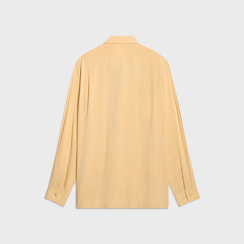 camisa larga em viscose toile - BEURRE -  - 1 | CELINE