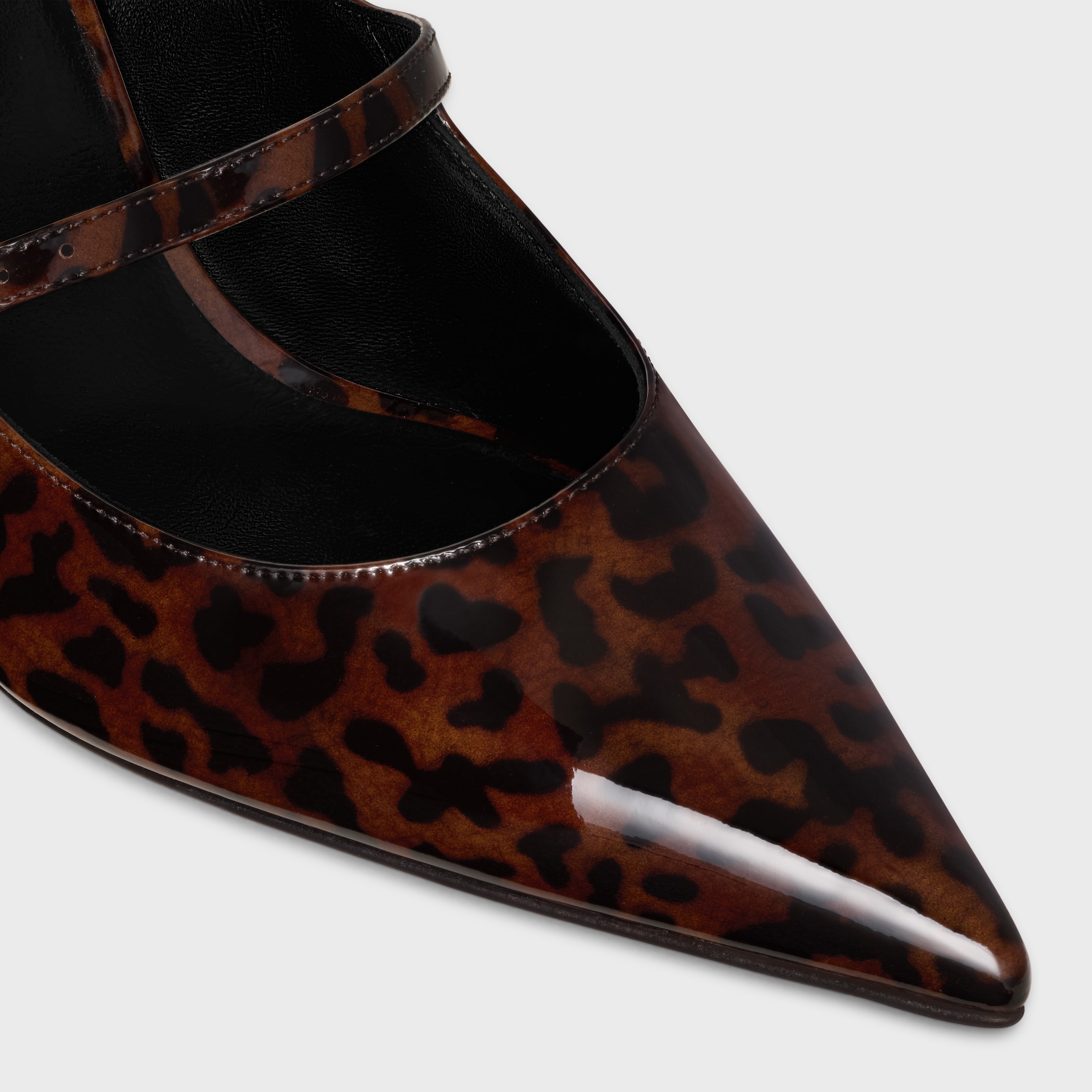 美品 CELINE ベビーズ Tバーパンプス / パテントカーフスキン 39.5 CELINE キトゥン Tバーストラップ パンプス / カーフスキン