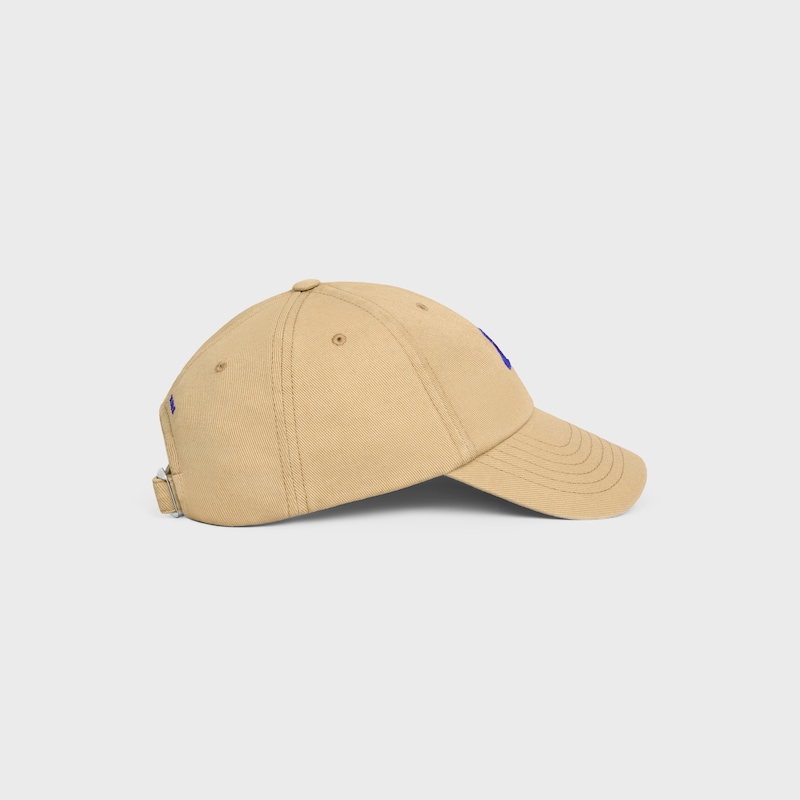 vivienne cap IN cotton twill - BEIGE / BLUE -  - 1 | CELINE