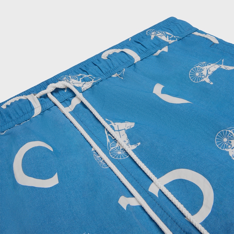 shorts da bagno in nylon - BLU NAVY -  - 1 | CELINE