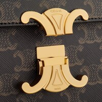 클로드 체인 숄더백 - 트리옹프 캔버스 - 탠 - BIBLIOTHEQUE NATIONALE - 1 | CELINE