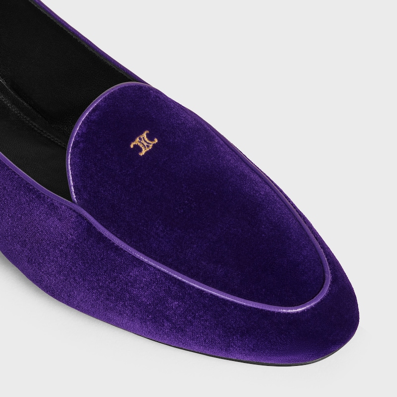 MOCAS&Iacute;N AURA SIN CORDONES DE TERCIOPELO - MORADO -  - 1 | CELINE