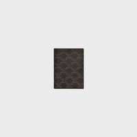 여권 커버 - 트리옹프 캔버스 - 블랙 / 탠 - 트리옹프 캔버스 컬렉션 - 1 | CELINE