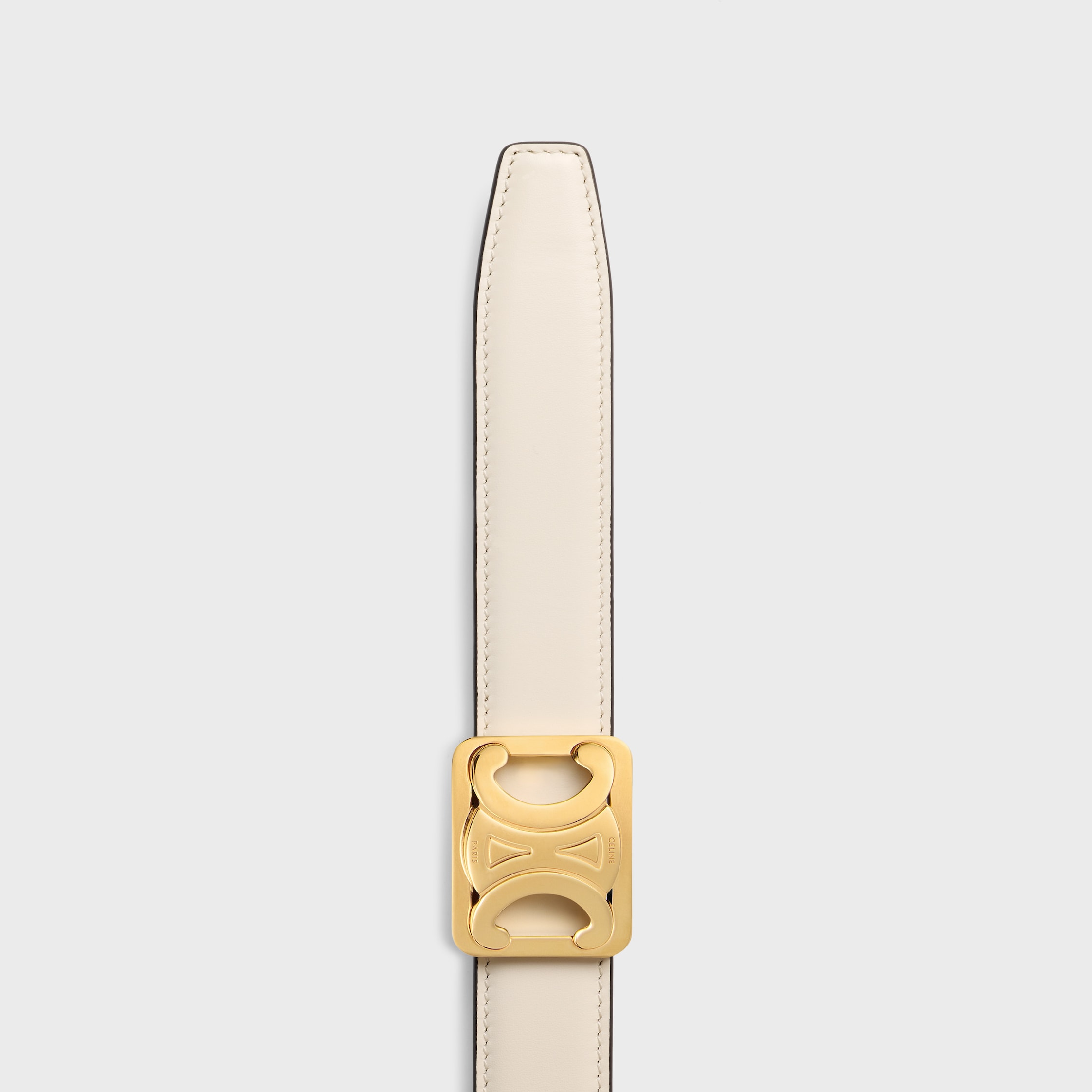 ベルト Celine Celine Medium Reversible Framed Triomphe Belt In Taur Women's Medium reversible framed Triomphe belt in taurillon