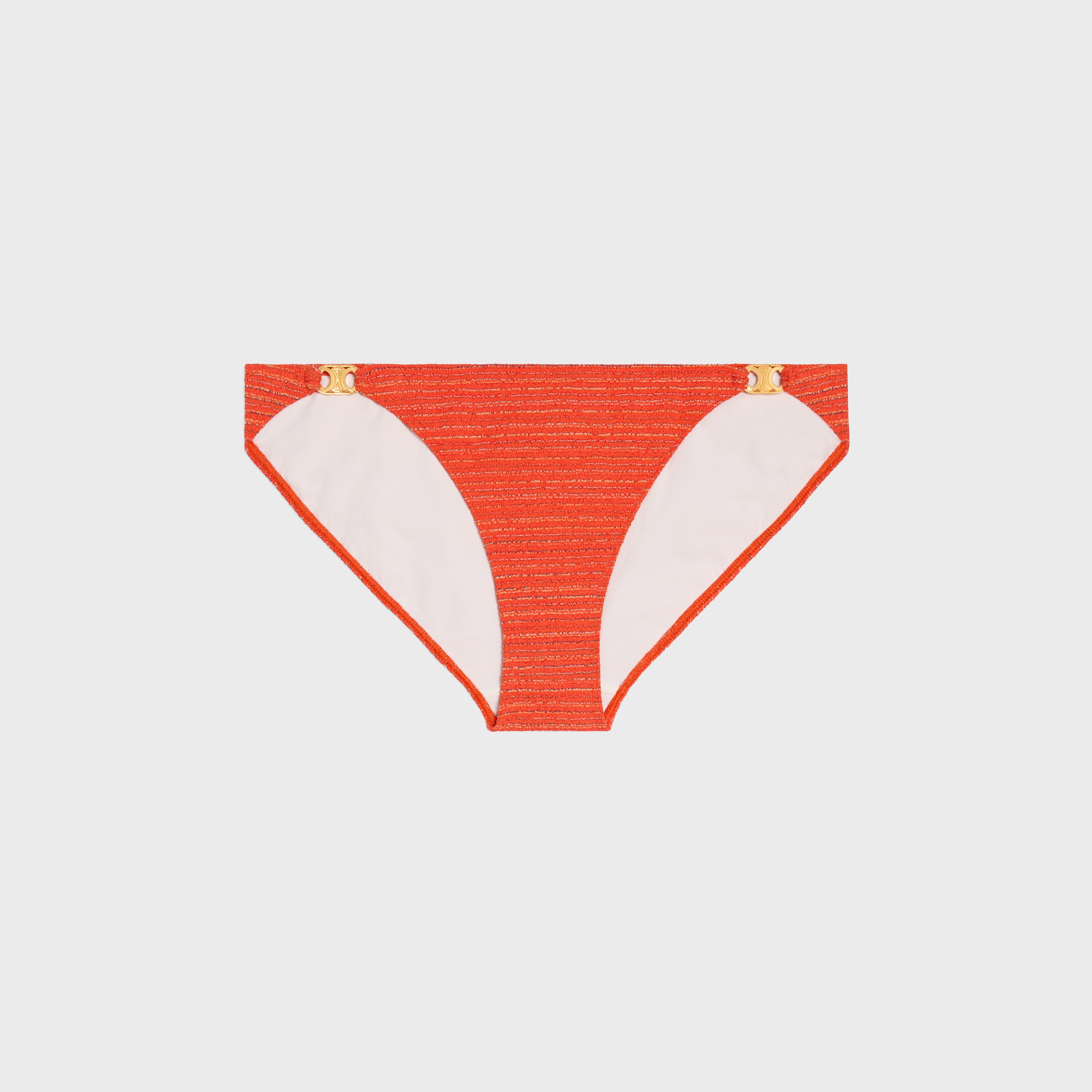 triomphe swimsuit bottom IN striped jersey - ORANGE/NAVY