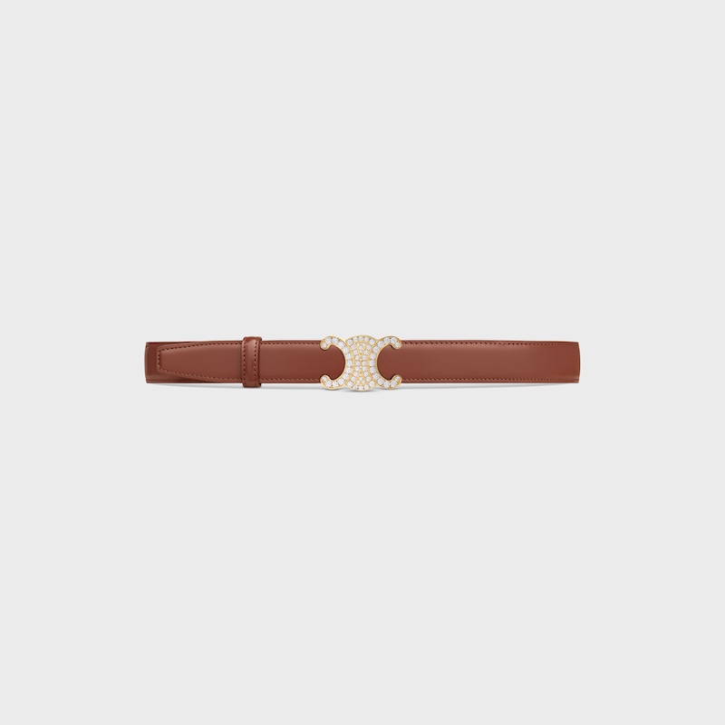 lani&egrave;re de ceinture r&eacute;versible 25MM Taurillon et Veau fa&ccedil;on crocodile -  -  - 1 | CELINE