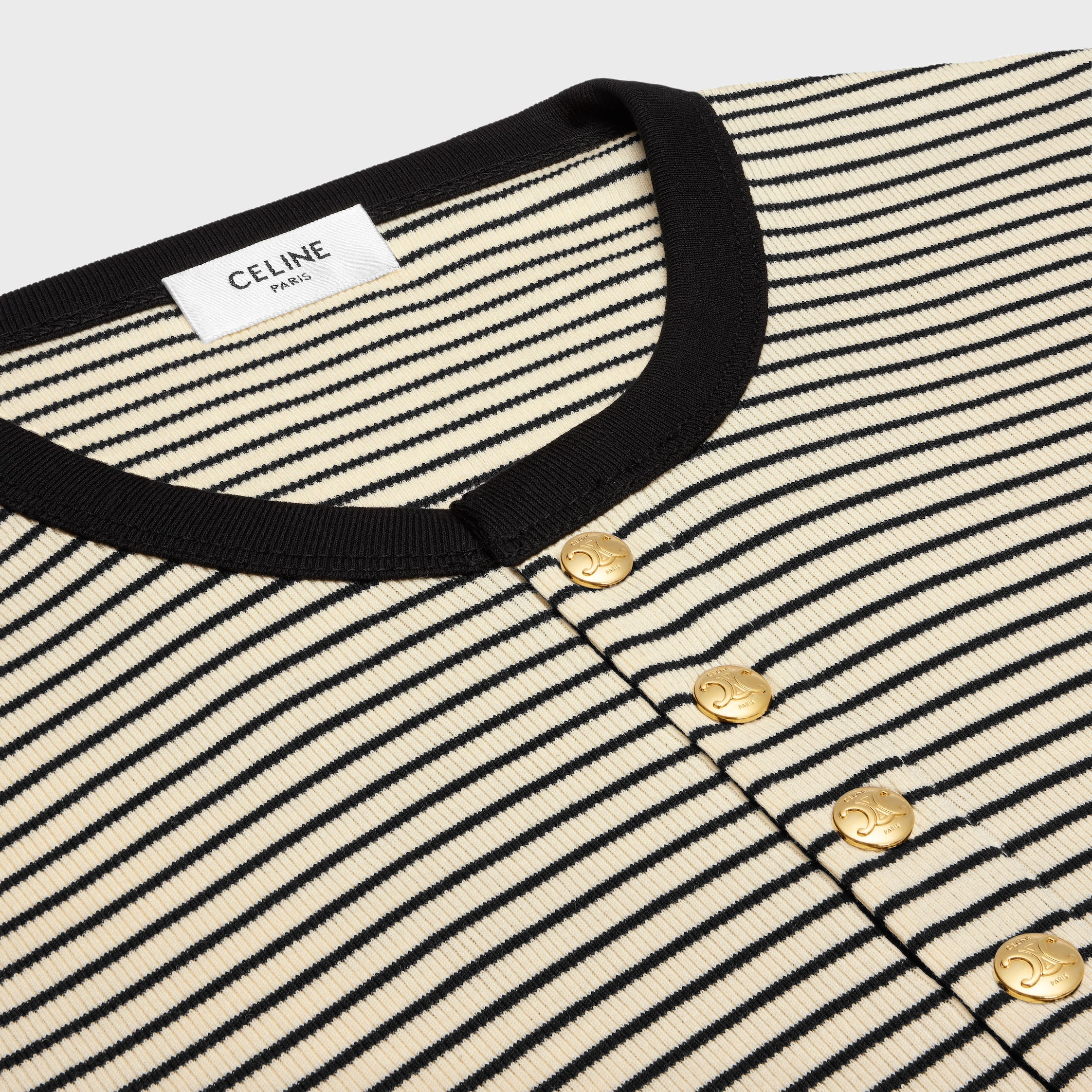 CELINE ヘンリーネック 長袖Tシャツ rx03h-0243 CELINE セリーヌ ヘンリーネック 長袖Tシャツ T-SHIRT MANCHES