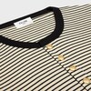 triomphe t-shirt in striped cotton - CREAM / BLACK -  - 3 | CELINE