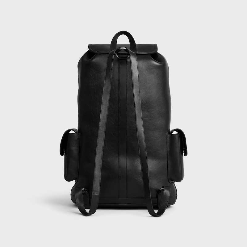 BIG BACKPACK SOFT TRIOMPHE IN SUPPLE SHINY LAMBSKIN - BLACK - GIFTS FOR HIM - 1 | CELINE