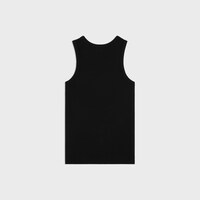 tank top IN ribbed cotton silk - BLACK / WHITE -  - 2 | CELINE