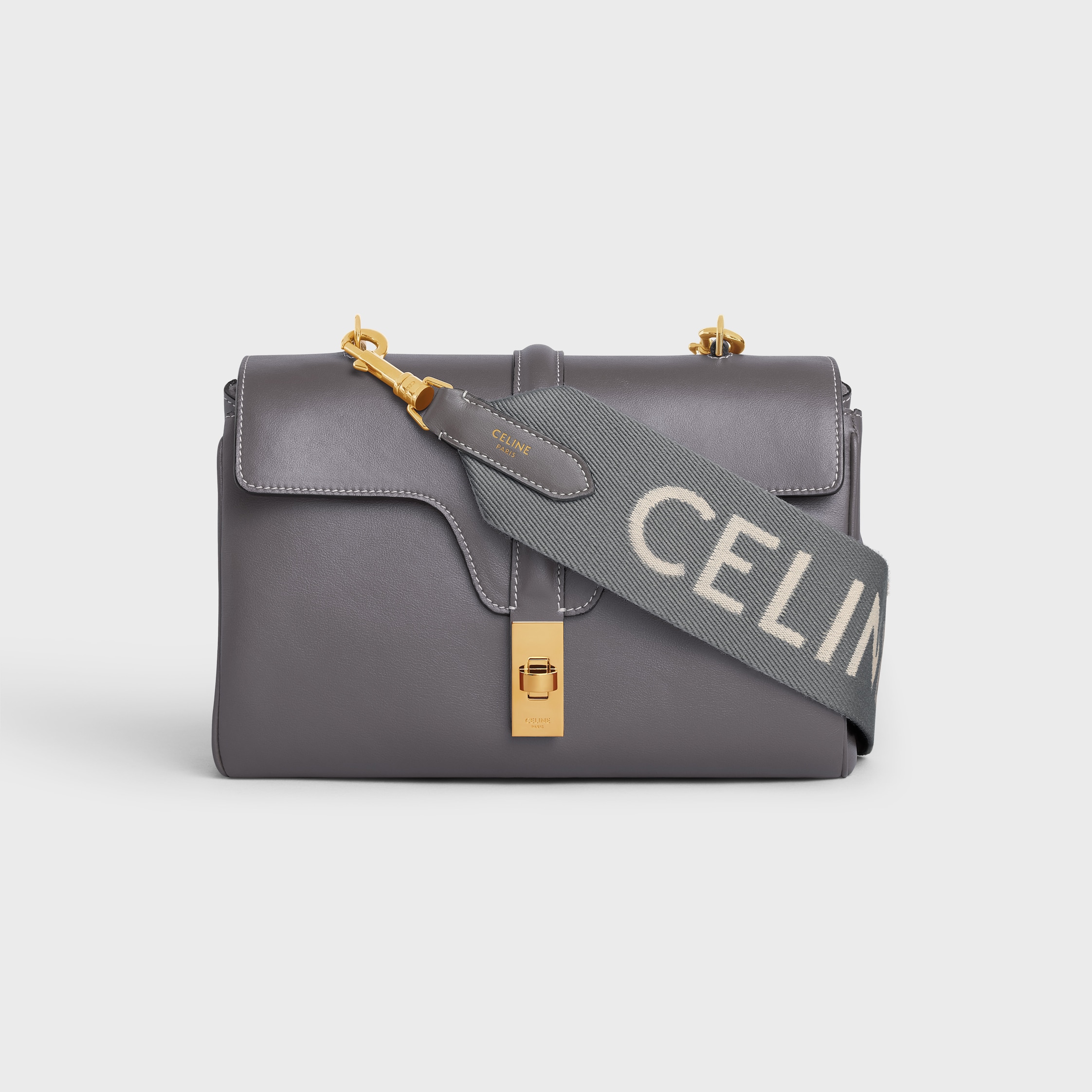 CELINE - セリーヌ ジャガードロングストラップ グレーの通販 by