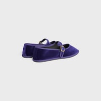 ÈVE TRIOMPHE BALLERINA IN VELVET - PURPLE -  - 2 | CELINE