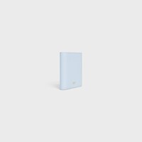 COMPACT WALLET TRIOMPHE CHARMS IN GRAINED CALFSKIN - GLACIER - WALLETS - 2 | CELINE