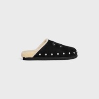 CELINE PITEA CLOG IN Calfskin - BLACK / NATURAL -  - 1 | CELINE