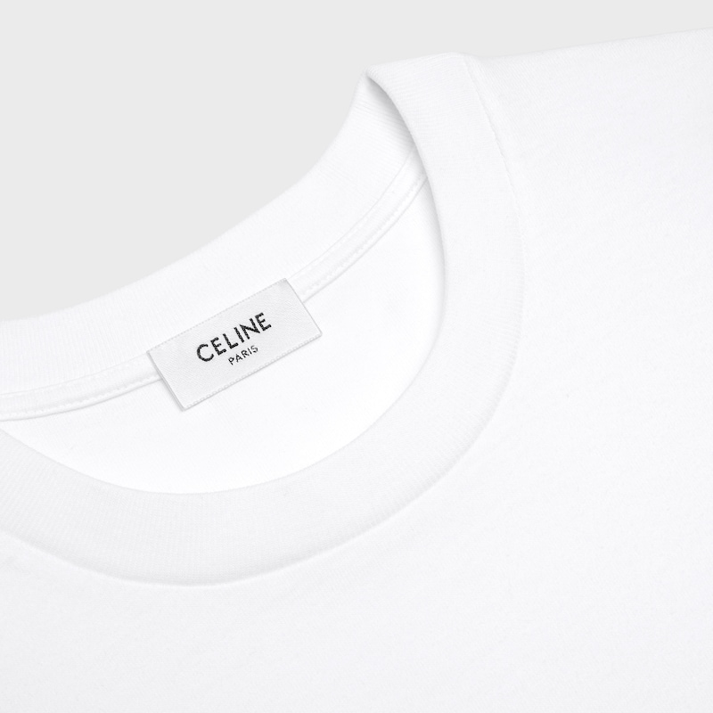 t-shirt IN cotton jersey - OPTIC WHITE -  - 1 | CELINE