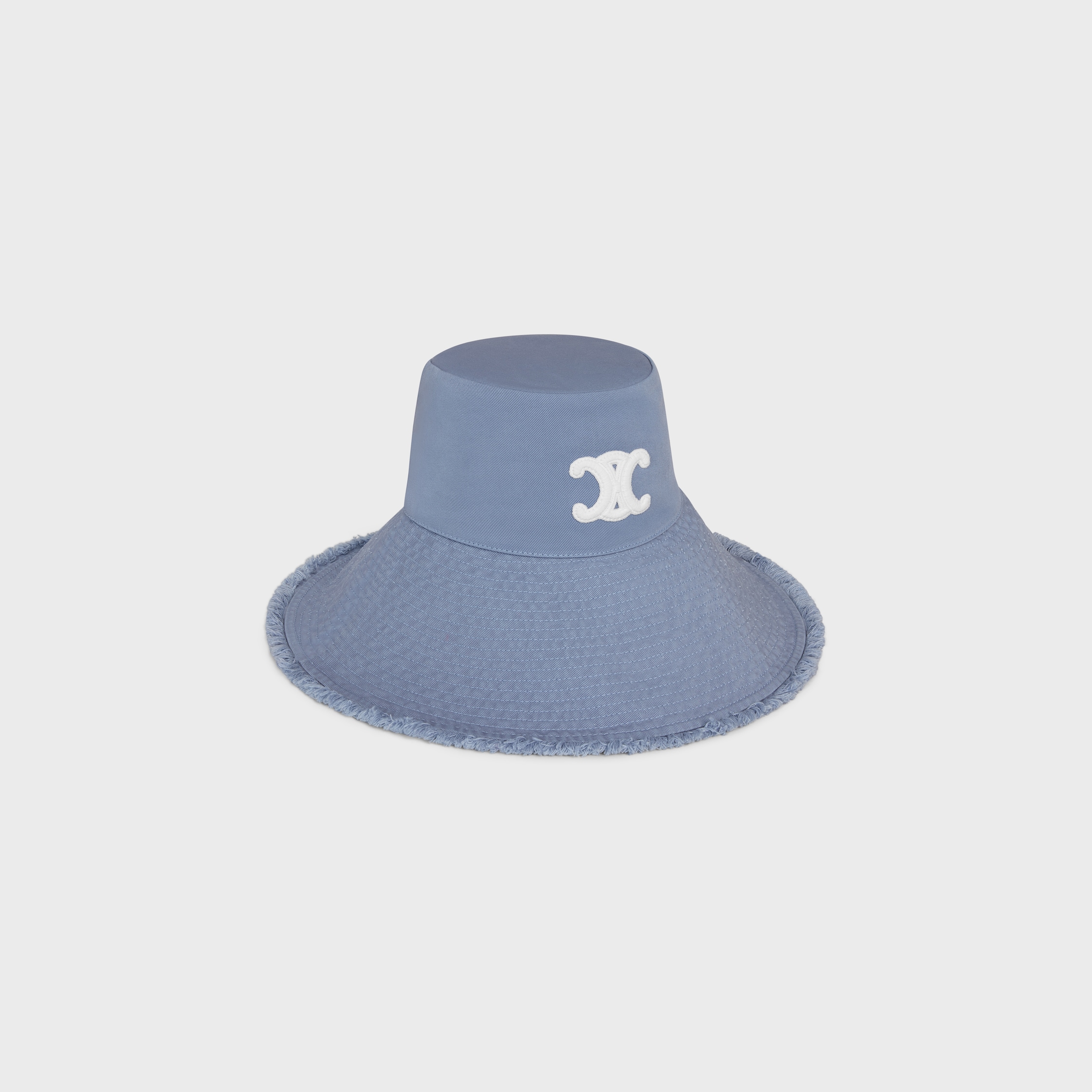 未使用品 CELINE トリオンフ チャプカ ハット コットンギャバジン カーキ CELINE】トリオンフ バケットハット / コットンギャバジン