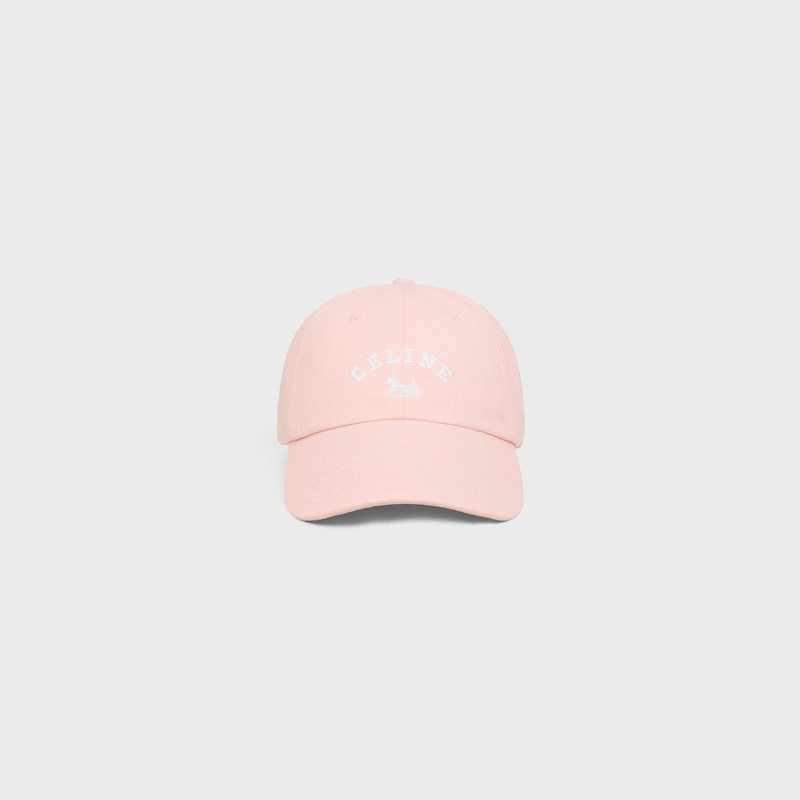 Celine棉質斜紋布richelieu帽 - PALE PINK -  - 1 | CELINE