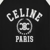 CELINE 루즈 티셔츠 - 코튼 저지 - 블랙 / 오프 화이트 -  - 4 | CELINE