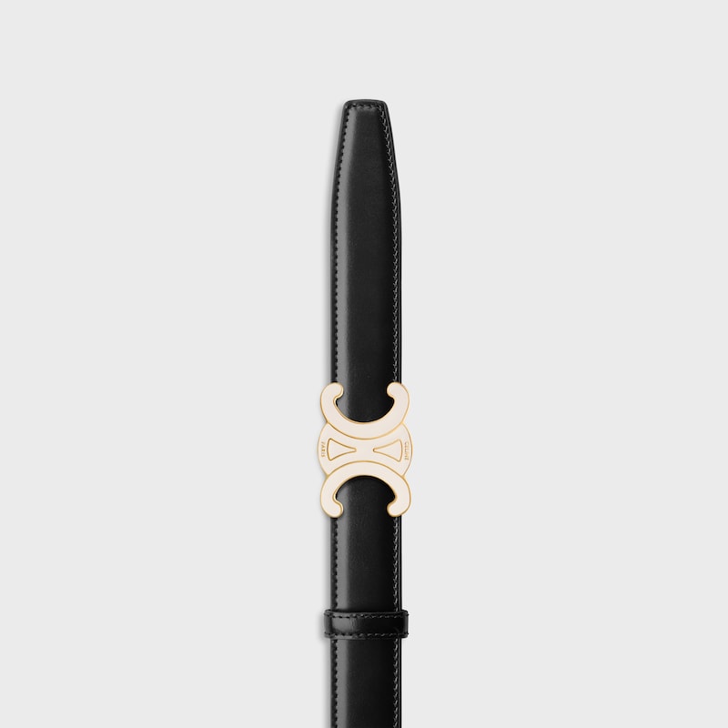 Wendbarer Riemen 25 mm AUS Taurillonleder und Triomphe Canvas -  -  - 1 | CELINE