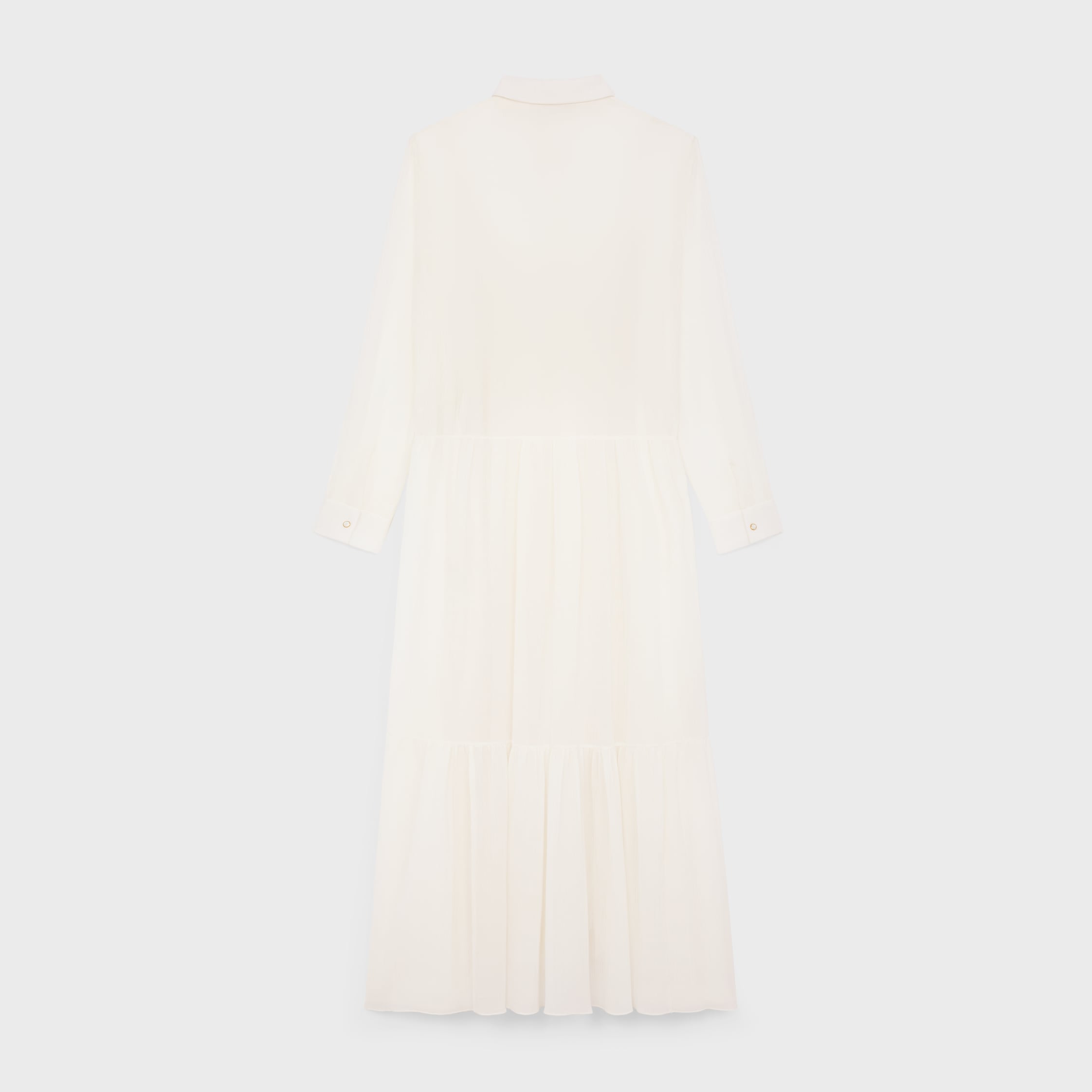 直営ショッパー付♪CELINE ストライプ柄 ロングシャツドレス 楽天市場】CELINE セリーヌ Triomphe Stripe Silk Dress