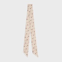 lavalliere in triomphe silk twill - VANILLA/MULTICO -  - 1 | CELINE