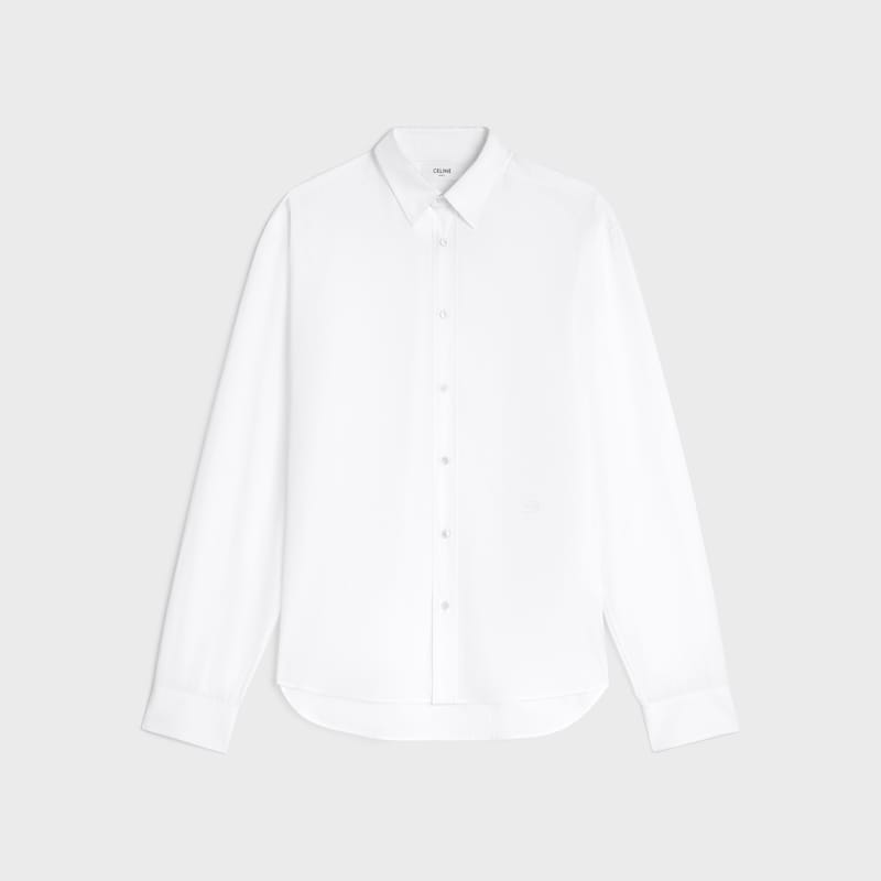 shirt IN COTTON POPLIN - WHITE -  - 1 | CELINE