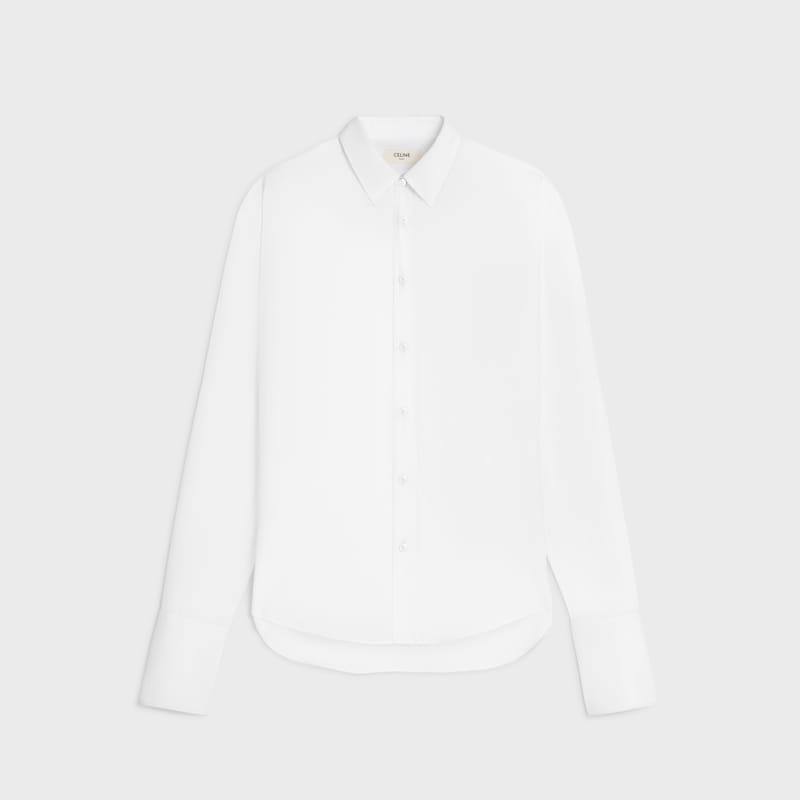 jed shirt IN COTTON POPLIN - WHITE -  - 1 | CELINE