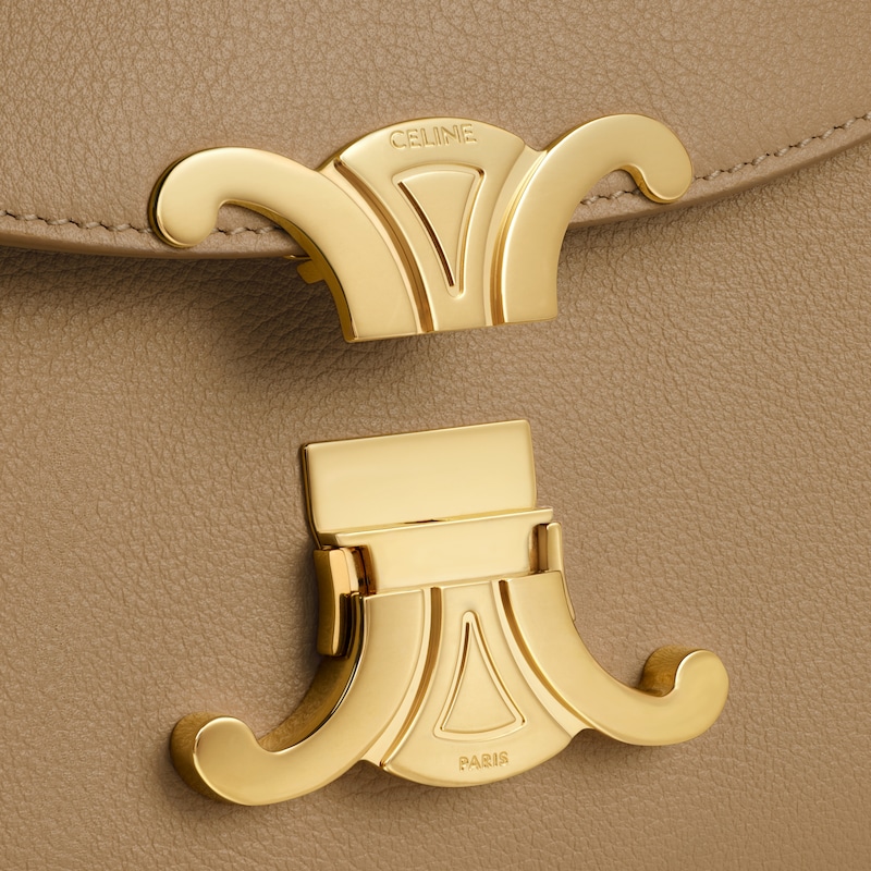 TEEN NINO BAG IN SUPPLE GRAINED CALFSKIN - SMOKED BROWN - NINO - 1 | CELINE