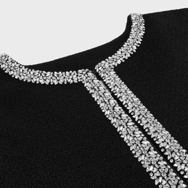 チェルシージャケット / カシミア & ウールツイード - ブラック -  - 1 | CELINE