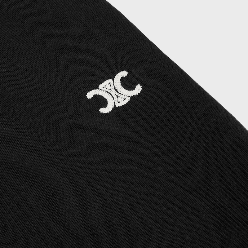 jogging triomphe molleton cachemire - NOIR / BLANC -  - 1 | CELINE
