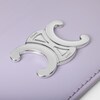 CARD HOLDER TRIOMPHE IN Shiny calfskin - PASTEL MAUVE - TRIOMPHE - 4 | CELINE