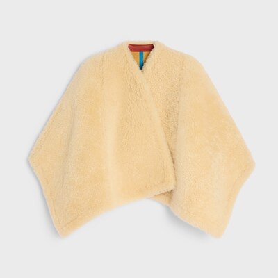 Cape AUS Lammfell Shearling - CAMEL / CREME -  - 1 | CELINE