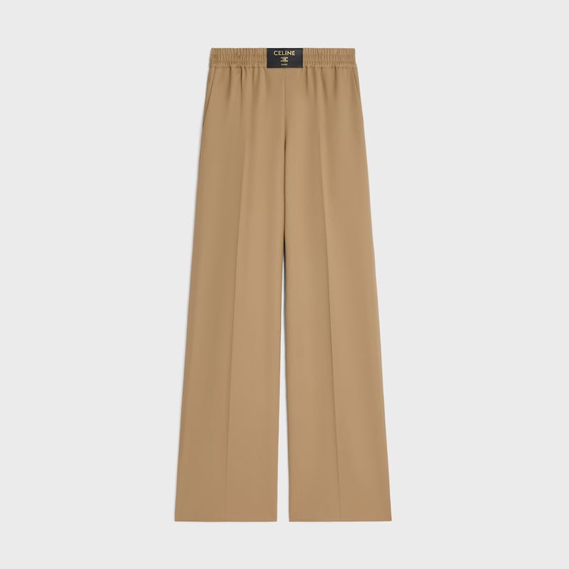trousers IN wool twill - CAMEL -  - 1 | CELINE