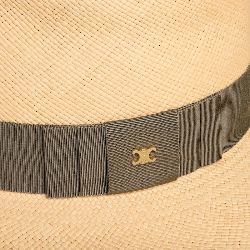 triomphe panama hat in straw - NATURAL / ARGIL KAKI -  - 1 | CELINE