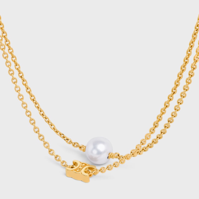 LES PERLES CELINE手链 - 金色/象牙白 -  - 1 | CELINE