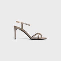 CELINE SOIR SANDAL in IRIDESCENT FABRIC - GOLD/ SILVER -  - 1 | CELINE