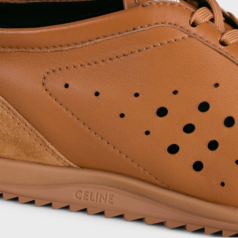 SOFT SNEAKER IN STRETCH LAMBSKIN, SUEDE CALFSKIN AND LAMBSKIN - SAHARA -  - 1 | CELINE